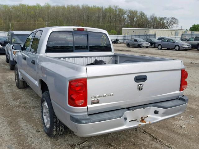 1D7HE48K27S107685 - 2007 DODGE DAKOTA QUA GRAY photo 3