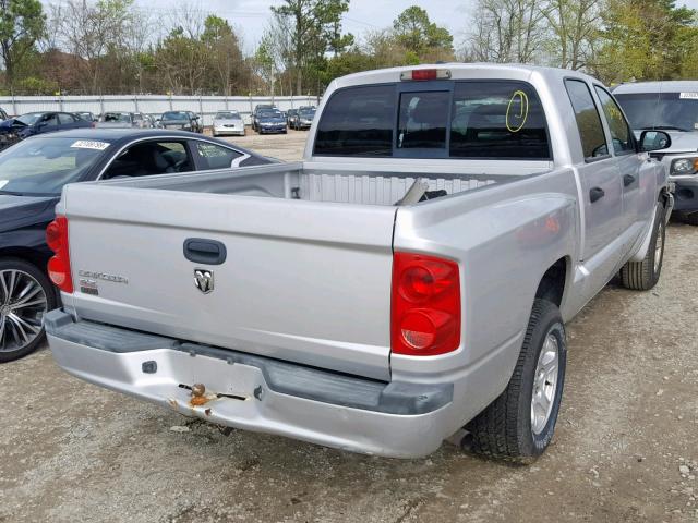 1D7HE48K27S107685 - 2007 DODGE DAKOTA QUA GRAY photo 4