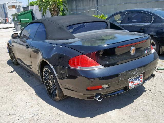 WBAEK73415B327989 - 2005 BMW 645 CI AUT BLACK photo 3