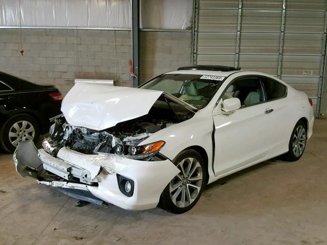 1HGCT2B88EA006523 - 2014 HONDA ACCORD EXL WHITE photo 2