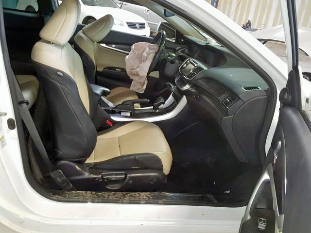 1HGCT2B88EA006523 - 2014 HONDA ACCORD EXL WHITE photo 5