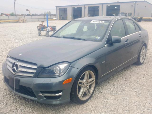 WDDGF4HB4CR202906 - 2012 MERCEDES-BENZ C 250 GRAY photo 2