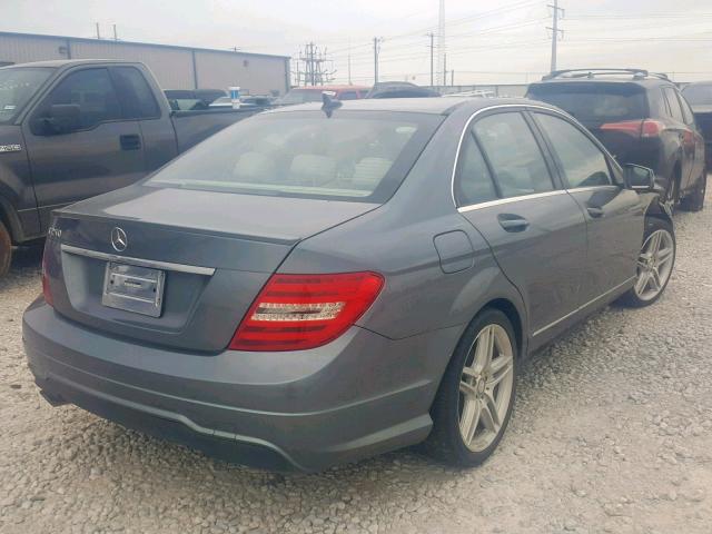 WDDGF4HB4CR202906 - 2012 MERCEDES-BENZ C 250 GRAY photo 4