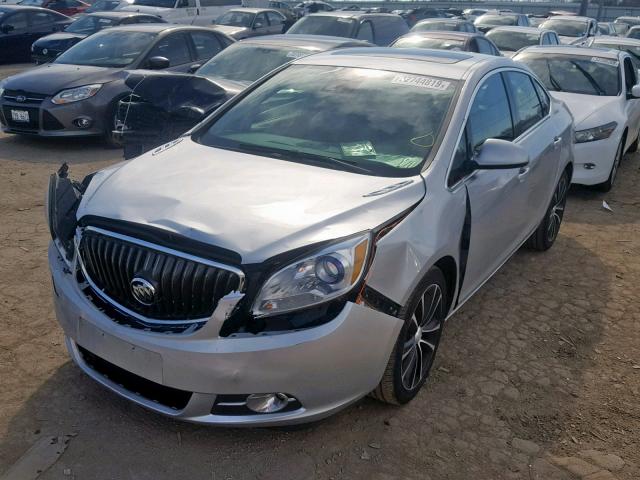 1G4PR5SK9H4110464 - 2017 BUICK VERANO SPO SILVER photo 2