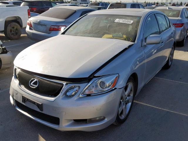 JTHBN96SX65014313 - 2006 LEXUS GS 430 SILVER photo 2