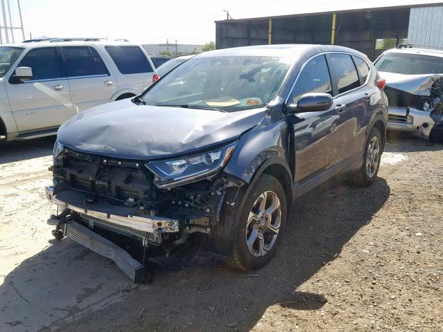 2HKRW2H85JH602487 - 2018 HONDA CR-V EXL GRAY photo 2