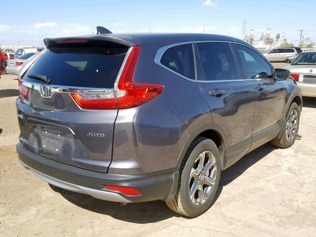 2HKRW2H85JH602487 - 2018 HONDA CR-V EXL GRAY photo 4