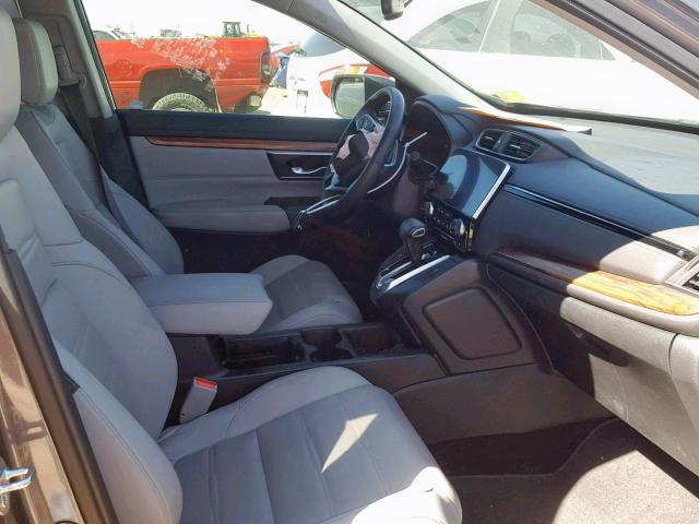 2HKRW2H85JH602487 - 2018 HONDA CR-V EXL GRAY photo 5