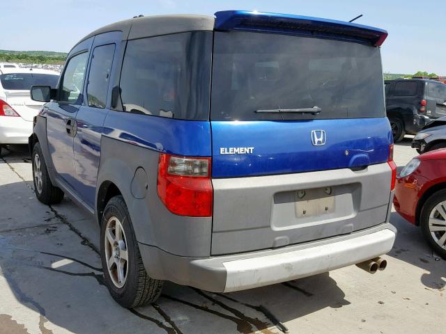 5J6YH18604L011556 - 2004 HONDA ELEMENT EX BLUE photo 3