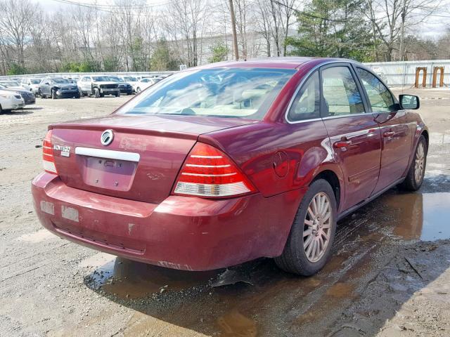 1MEFM42135G624741 - 2005 MERCURY MONTEGO PR 红色 照片 4