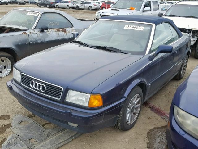 WAUAA88G9TA003878 - 1996 AUDI CABRIOLET BLUE photo 2