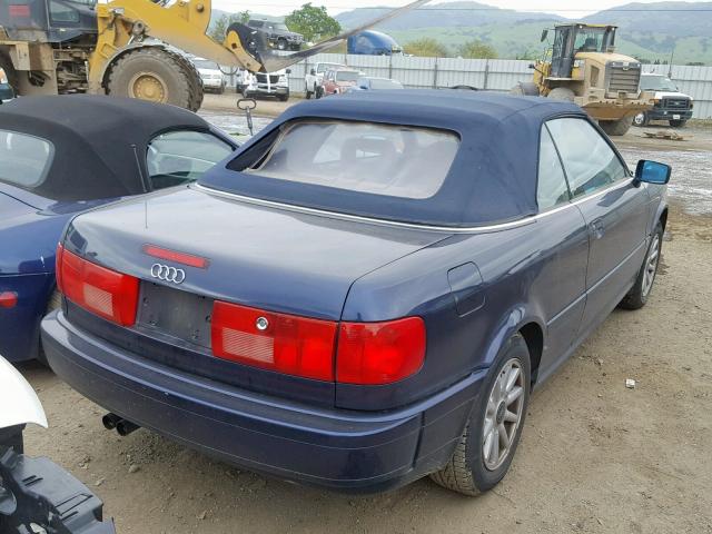 WAUAA88G9TA003878 - 1996 AUDI CABRIOLET BLUE photo 4