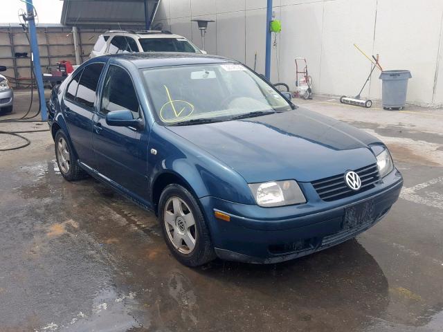 3VWSB69M01M210945 - 2001 VOLKSWAGEN JETTA GLS BLUE photo 1