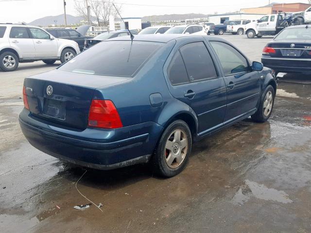 3VWSB69M01M210945 - 2001 VOLKSWAGEN JETTA GLS BLUE photo 4