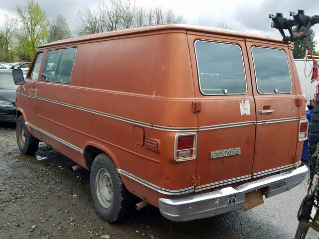 CGL2597105352 - 1979 CHEVROLET VAN BROWN photo 3