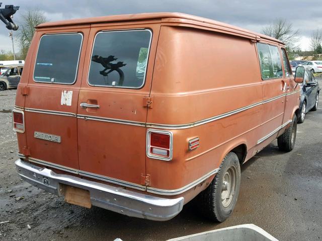 CGL2597105352 - 1979 CHEVROLET VAN BROWN photo 4