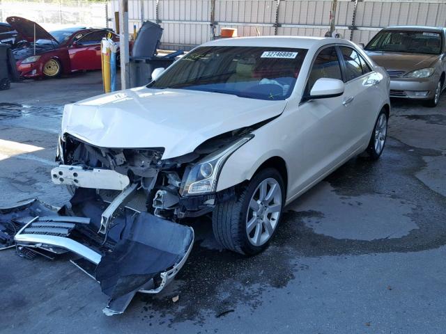 1G6AA5RA2D0142451 - 2013 CADILLAC ATS WHITE photo 2