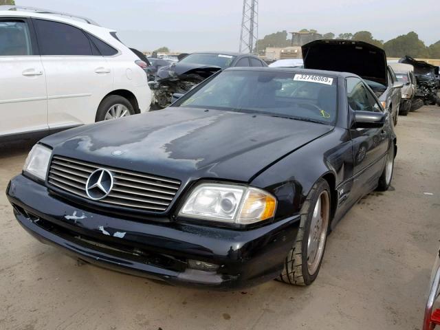 WDBFA76F0WF169662 - 1998 MERCEDES-BENZ SL 600 BLACK photo 2