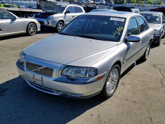 YV1TS92D821240819 - 2002 VOLVO S80 GRAY photo 2