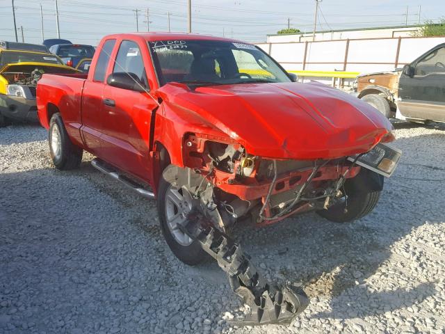 1D7CE3BK2AS147981 - 2010 DODGE DAKOTA SXT RED photo 1