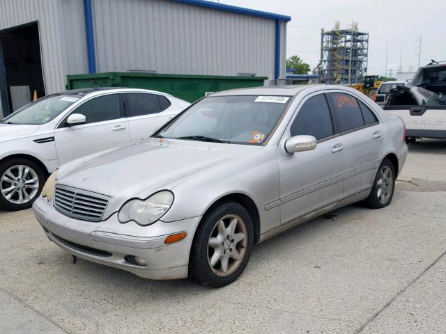 WDBRF61J83F372055 - 2003 MERCEDES-BENZ C 240 SILVER photo 2