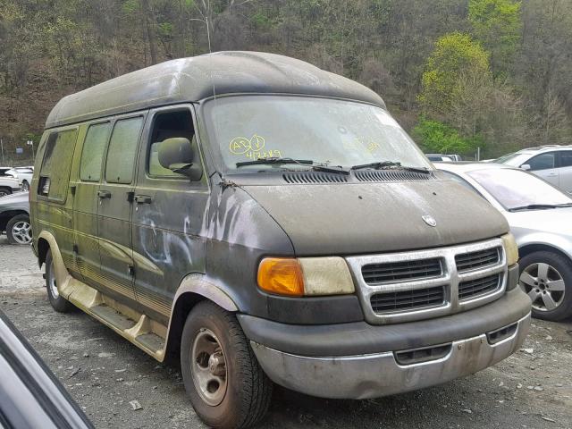 2B6HB11Y21K558900 - 2001 DODGE RAM VAN B1 BLACK photo 1