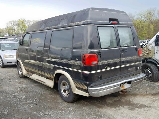 2B6HB11Y21K558900 - 2001 DODGE RAM VAN B1 BLACK photo 3