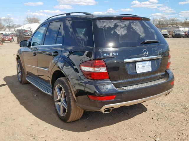 4JGBB5GB5BA638566 - 2011 MERCEDES-BENZ ML 350 BLACK photo 3