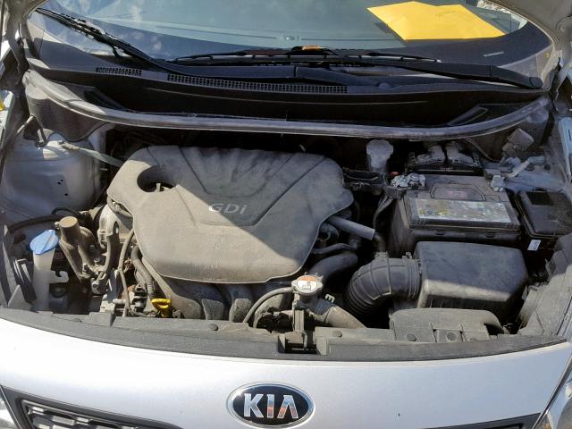 KNADM5A38E6901078 - 2014 KIA RIO LX SILVER photo 7