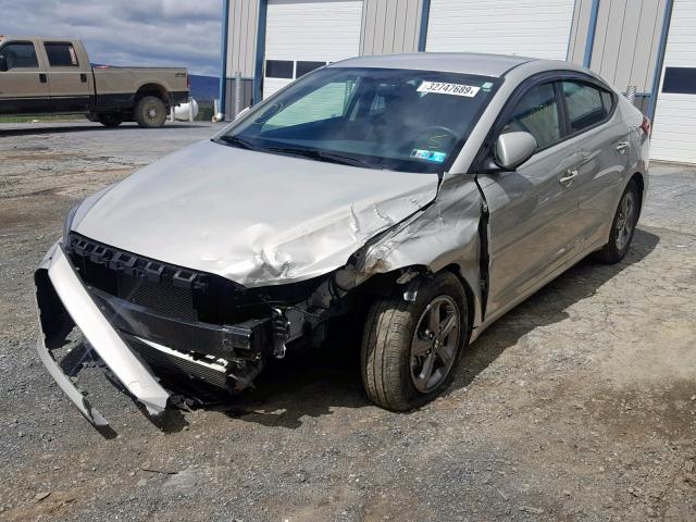 5NPD94LA7HH123232 - 2017 HYUNDAI ELANTRA EC BEIGE photo 2