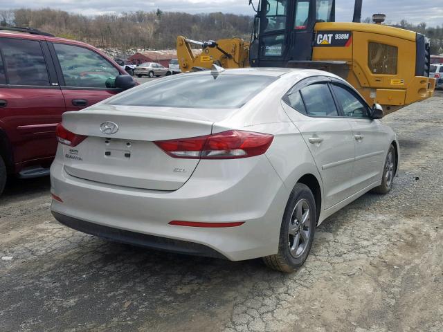 5NPD94LA7HH123232 - 2017 HYUNDAI ELANTRA EC BEIGE photo 4