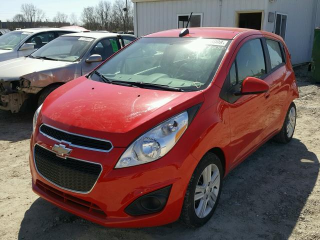 KL8CB6S94FC753536 - 2015 CHEVROLET SPARK LS RED photo 2