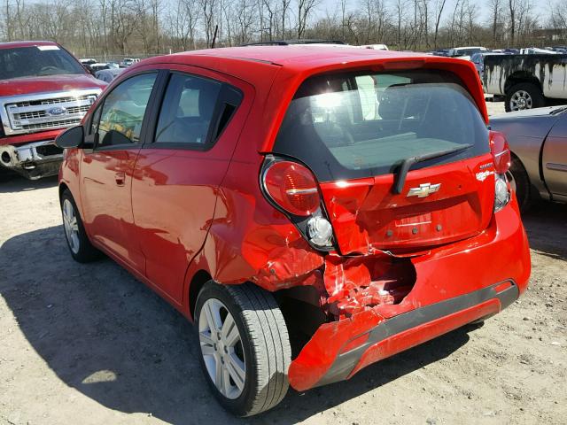 KL8CB6S94FC753536 - 2015 CHEVROLET SPARK LS RED photo 3