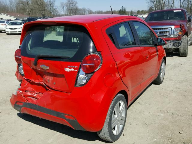 KL8CB6S94FC753536 - 2015 CHEVROLET SPARK LS RED photo 4