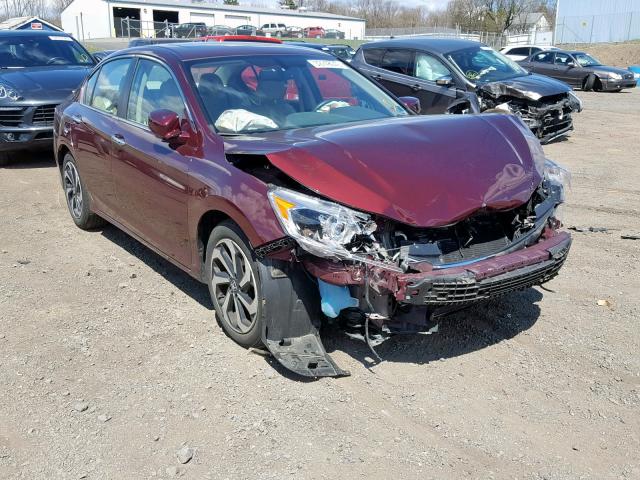 1HGCR2F89GA205396 - 2016 HONDA ACCORD EXL RED photo 1