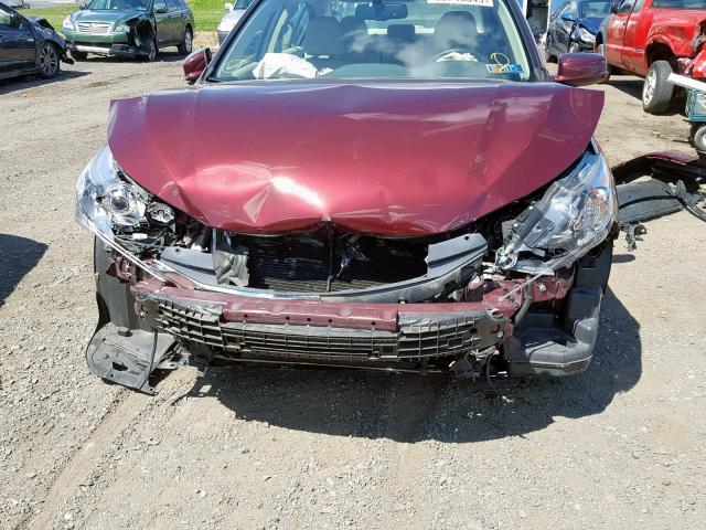 1HGCR2F89GA205396 - 2016 HONDA ACCORD EXL RED photo 9