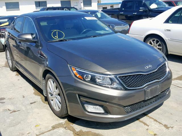 5XXGN4A72EG310563 - 2014 KIA OPTIMA EX BROWN photo 1