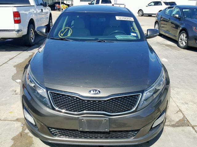 5XXGN4A72EG310563 - 2014 KIA OPTIMA EX BROWN photo 9