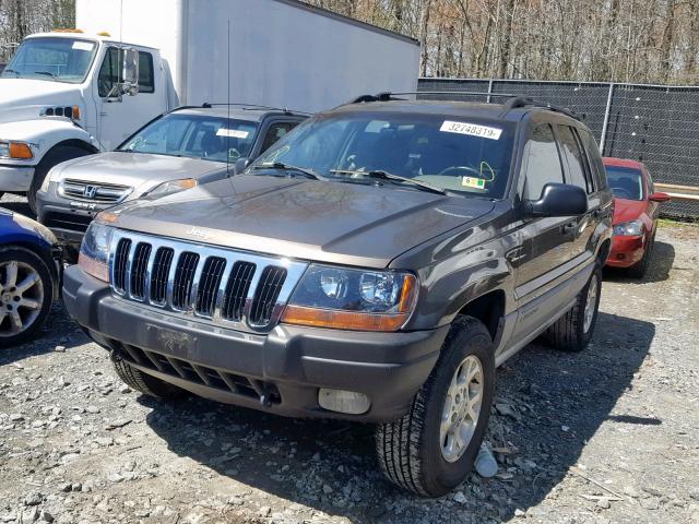 1J4GW48S8YC362835 - 2000 JEEP GRAND CHER GRAY photo 2