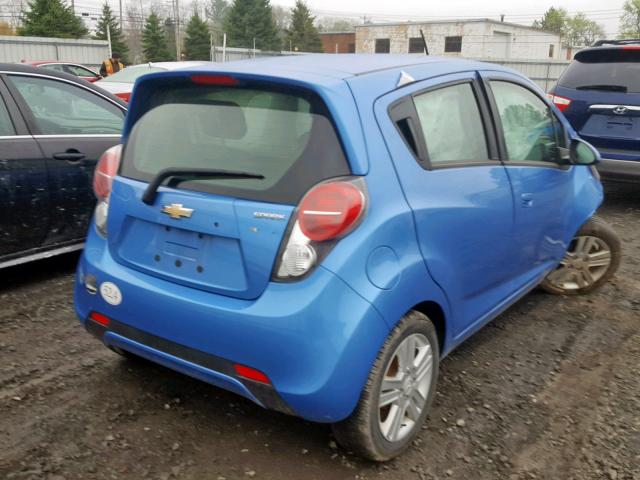 KL8CB6S99FC742130 - 2015 CHEVROLET SPARK LS BLUE photo 4