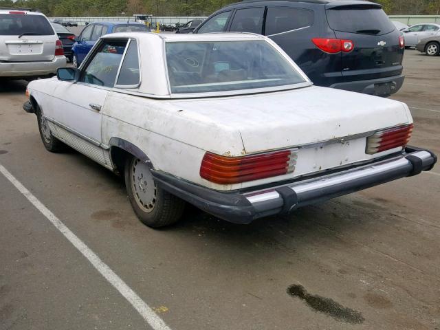 10704412060864 - 1980 MERCEDES-BENZ 450 SL WHITE photo 3