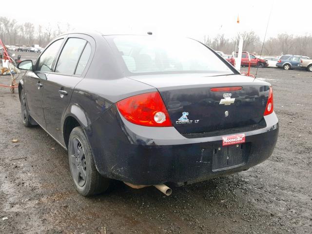 1G1AL58F487130425 - 2008 CHEVROLET COBALT LT BLACK photo 3