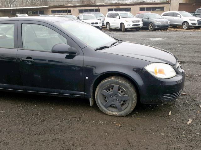 1G1AL58F487130425 - 2008 CHEVROLET COBALT LT BLACK photo 9