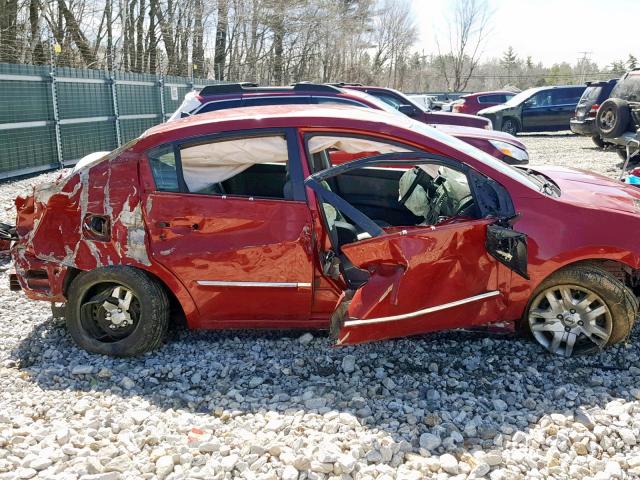 3N1AB6AP2BL687763 - 2011 NISSAN SENTRA 2.0 RED photo 9