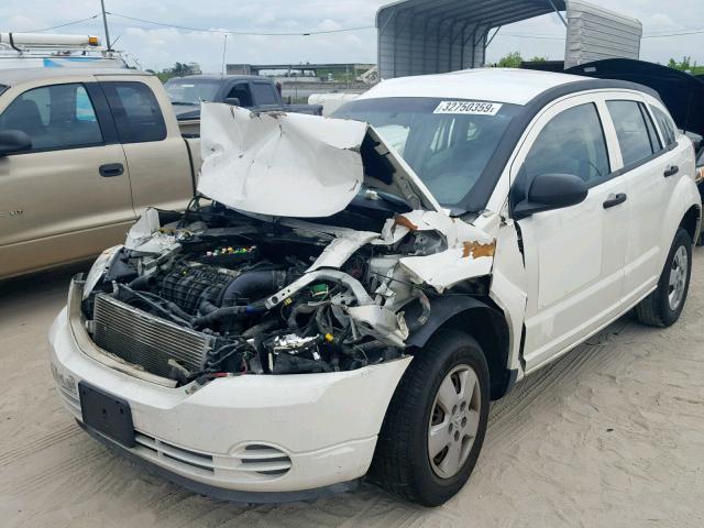 1B3HB28B87D126514 - 2007 DODGE CALIBER WHITE photo 2