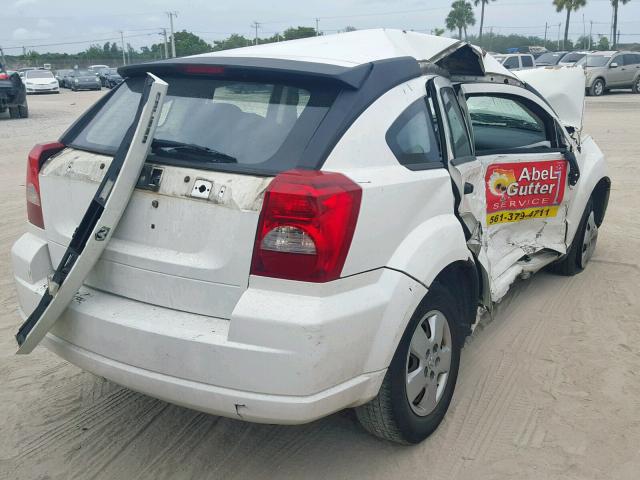 1B3HB28B87D126514 - 2007 DODGE CALIBER WHITE photo 4