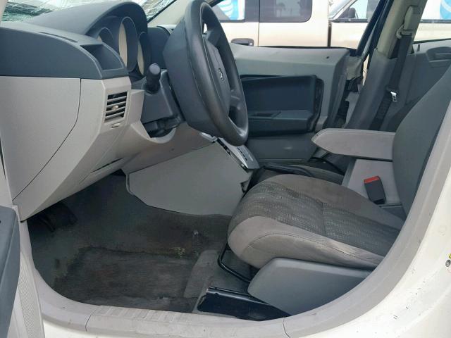 1B3HB28B87D126514 - 2007 DODGE CALIBER WHITE photo 5