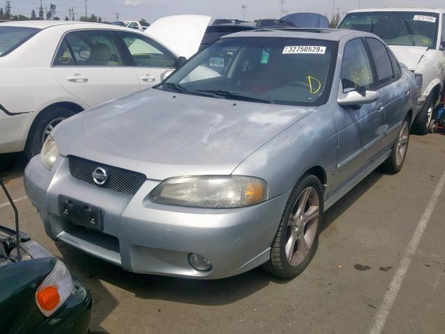 3N1AB51D72L715458 - 2002 NISSAN SENTRA SE- SILVER photo 2