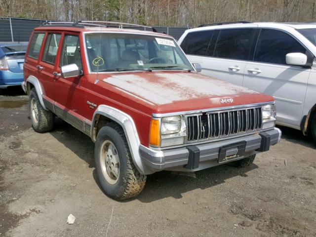 1J4FJ58SXNL113853 - 1992 JEEP CHEROKEE L RED photo 1