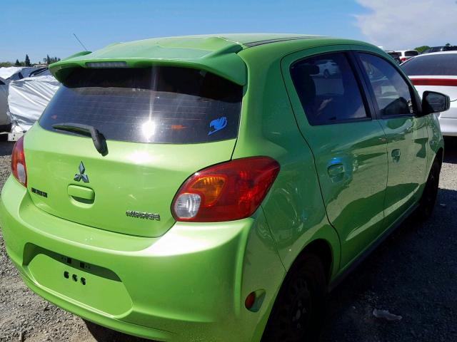 ML32A3HJXEH008400 - 2014 MITSUBISHI MIRAGE DE GREEN photo 4